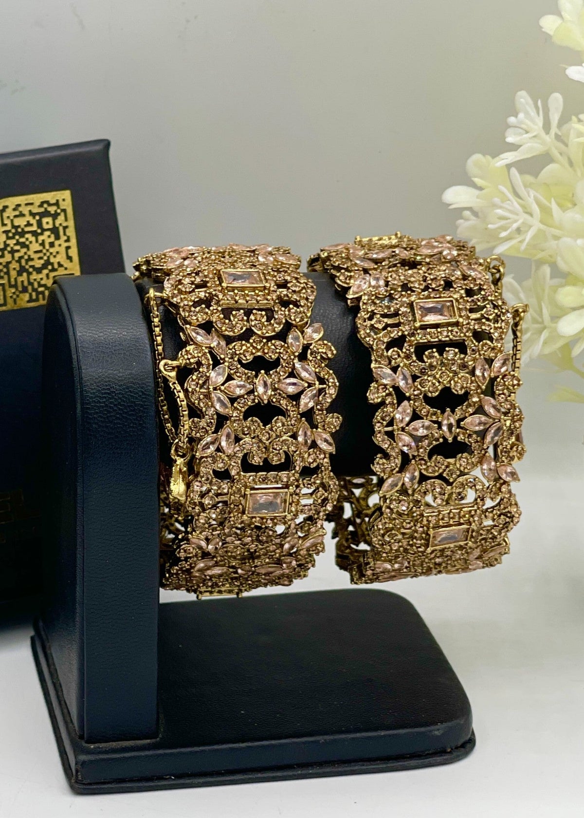 Shop the Bisma Openable Bangle Set from Zarosh Jewel