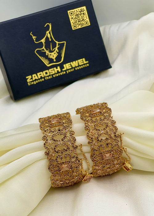 Shop the Bisma Openable Bangle Set from Zarosh Jewel