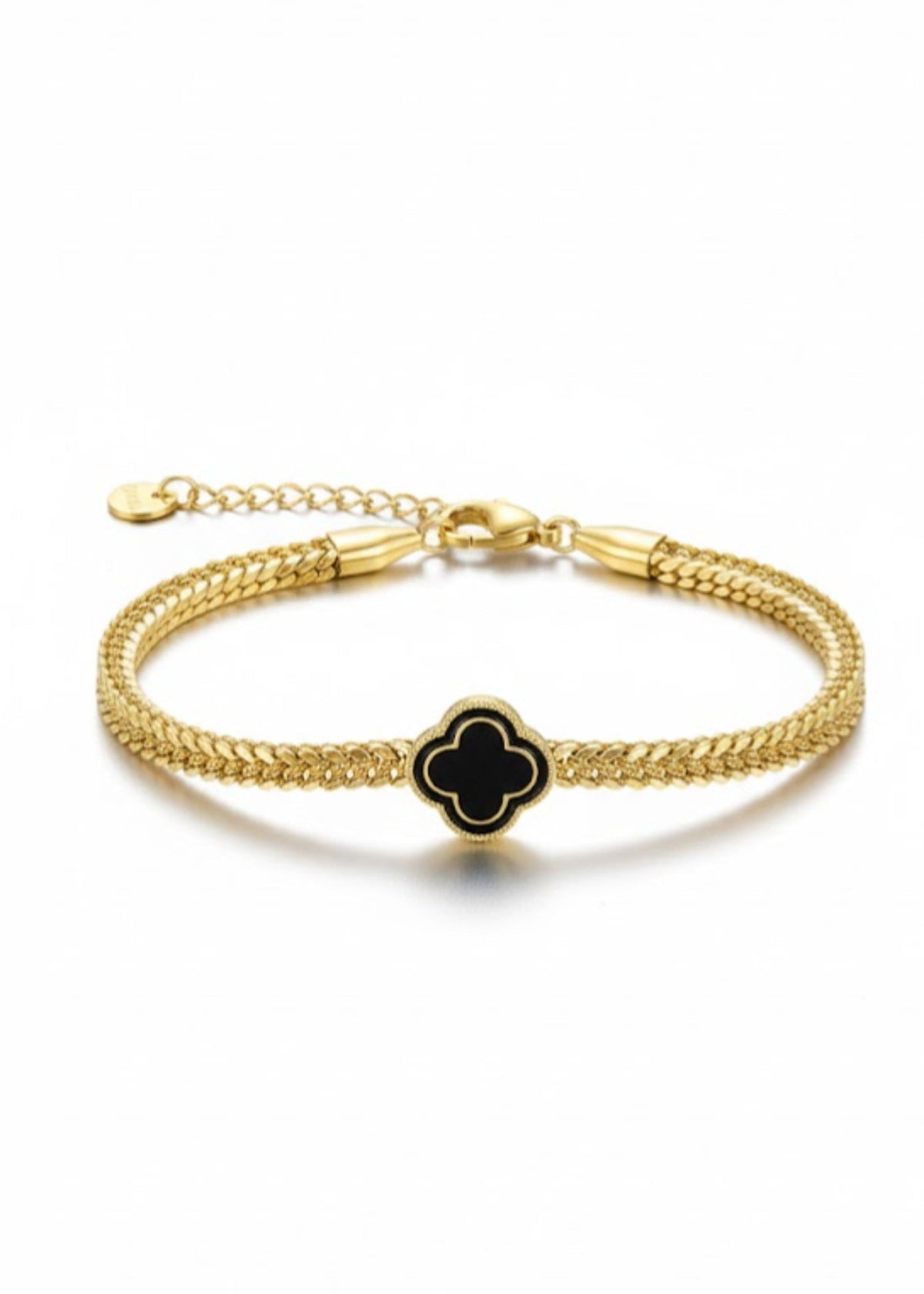 Shop the Black Clover Gold Bracelet from Zarosh Jewel