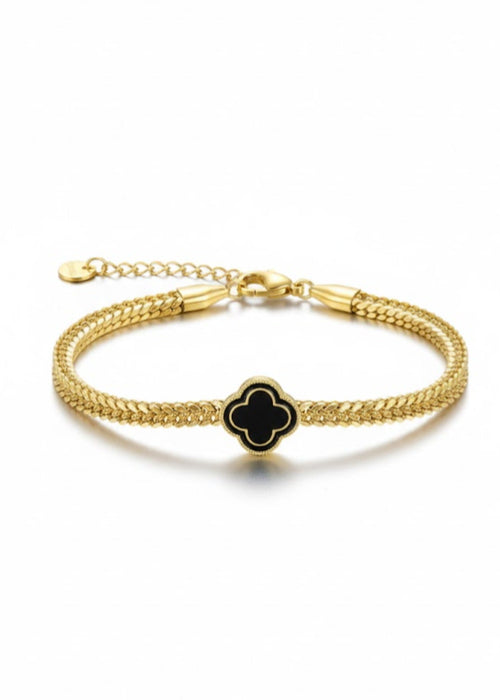 Shop the Black Clover Gold Bracelet from Zarosh Jewel