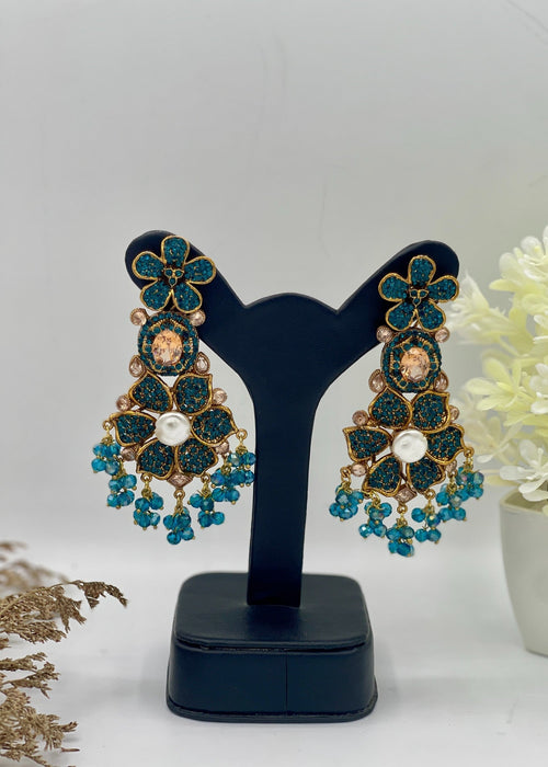 Shop the Bridal Pearl Floral Earring from Zarosh Jewel