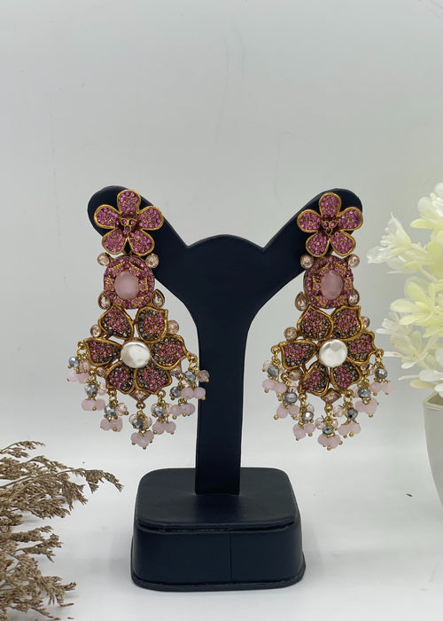 Shop the Bridal Pearl Floral Earring from Zarosh Jewel