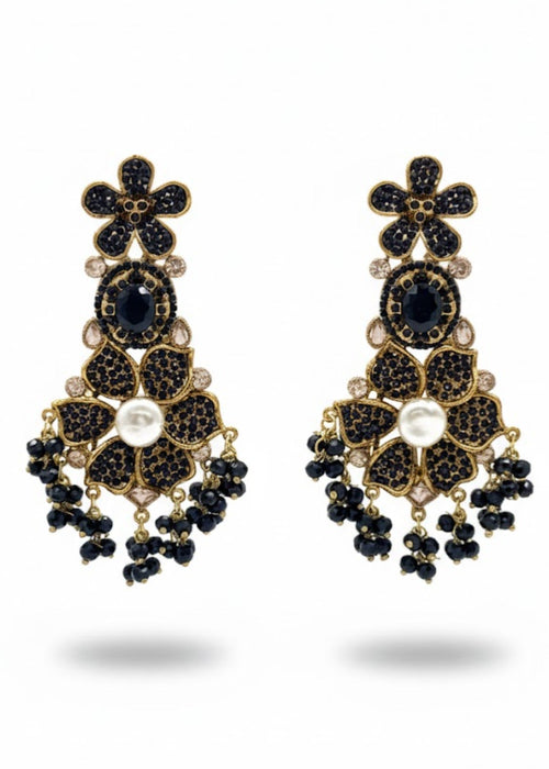 Shop the Bridal Pearl Floral Earring from Zarosh Jewel