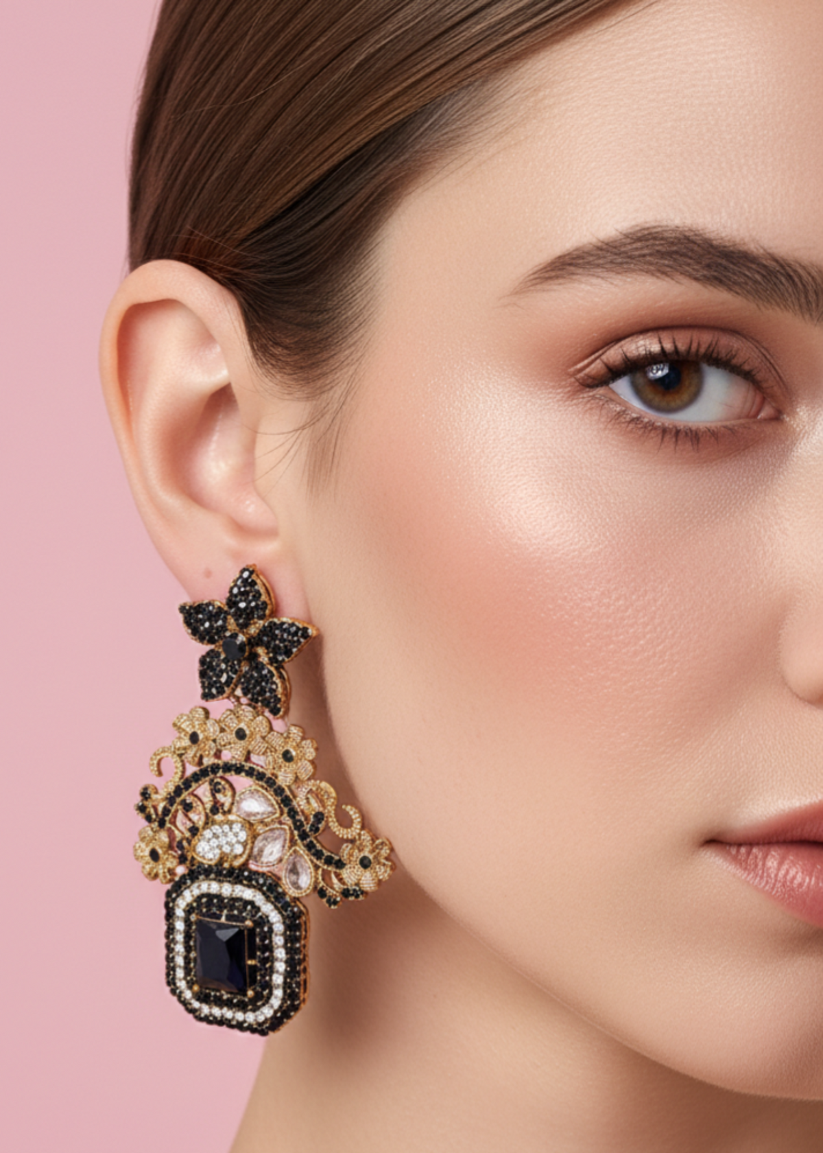 Shop the Celeste Radiant Drop Earrings from Zarosh Jewel