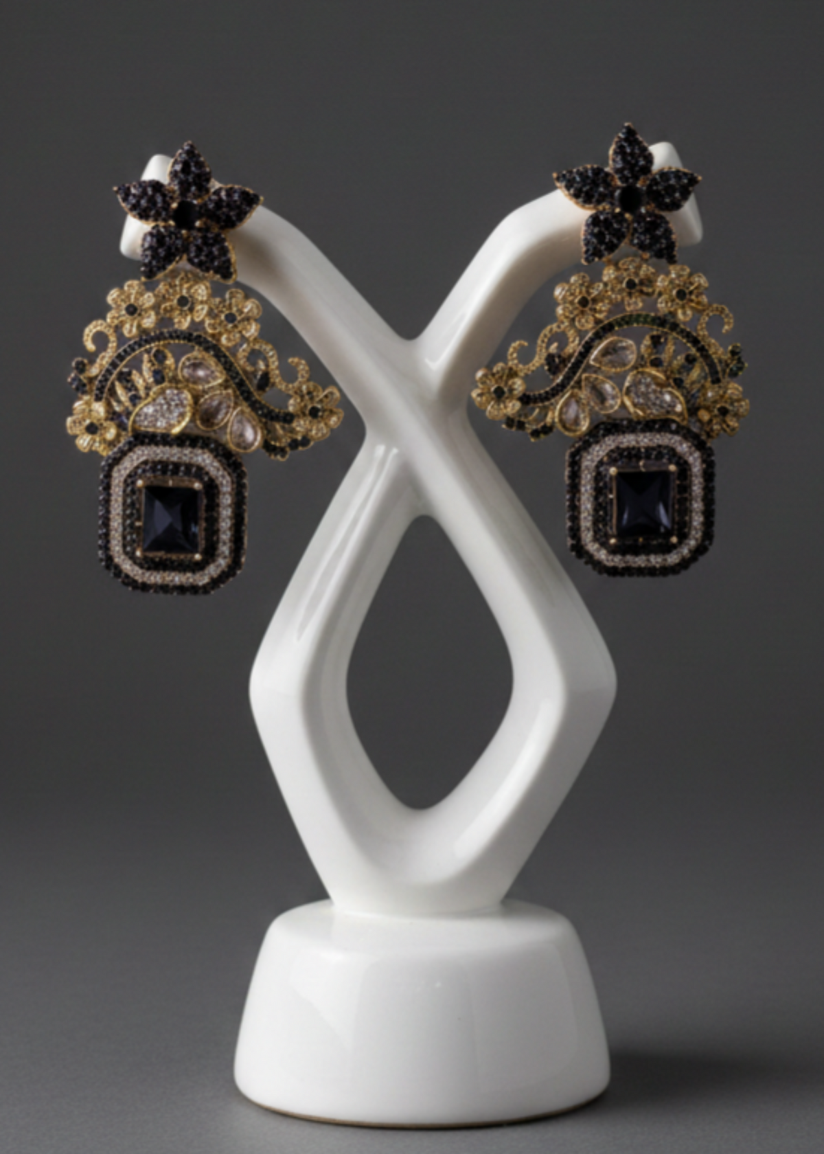 Shop the Celeste Radiant Drop Earrings from Zarosh Jewel