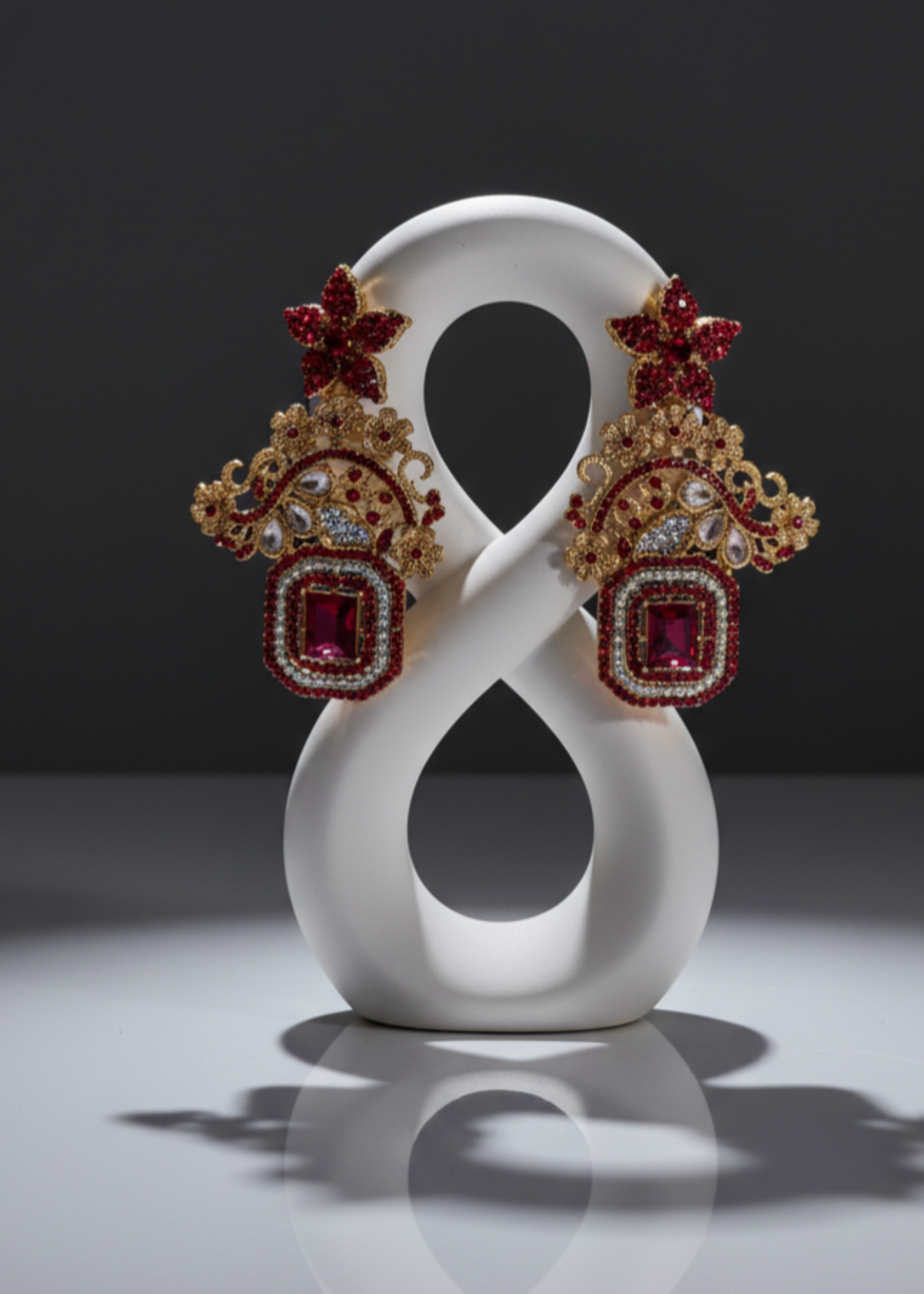 Shop the Celeste Radiant Drop Earrings from Zarosh Jewel