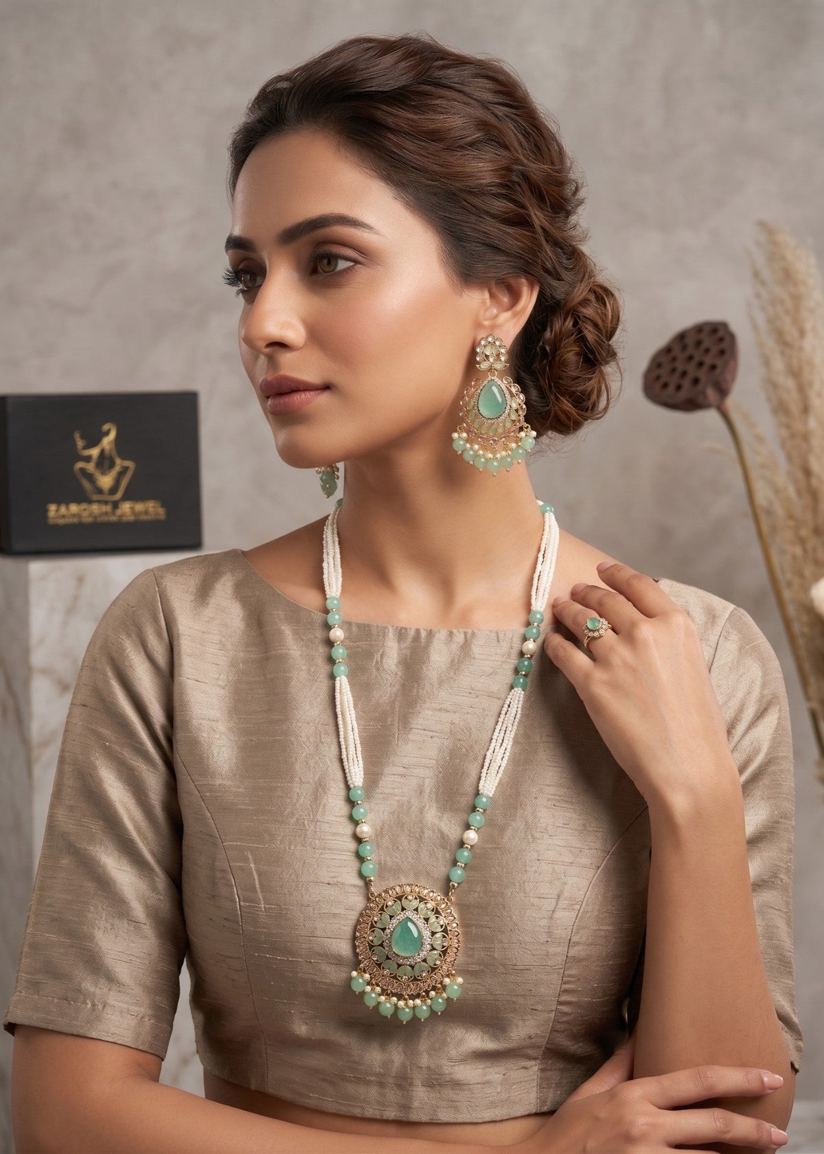 Shop the Clara Malla Set from Zarosh Jewel