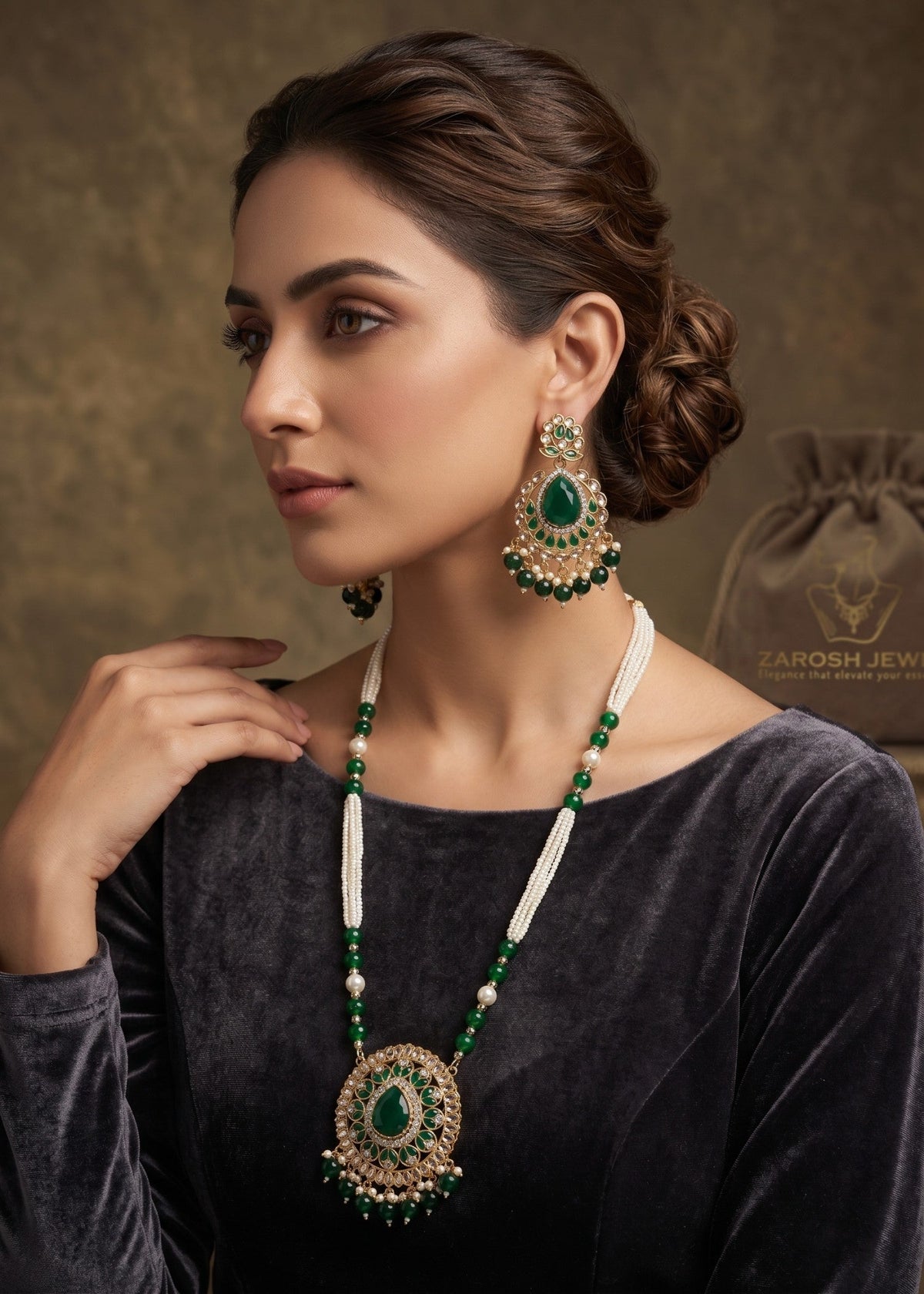Shop the Clara Malla Set from Zarosh Jewel