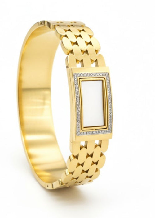 Shop the Classic Pearl Dial Gold Bracelet from Zarosh Jewel