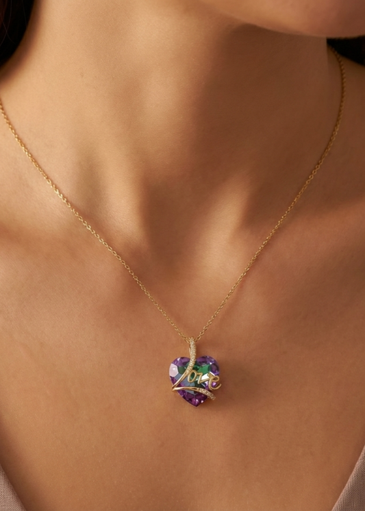 Cosmic Heart Locket by Zarosh Jewel