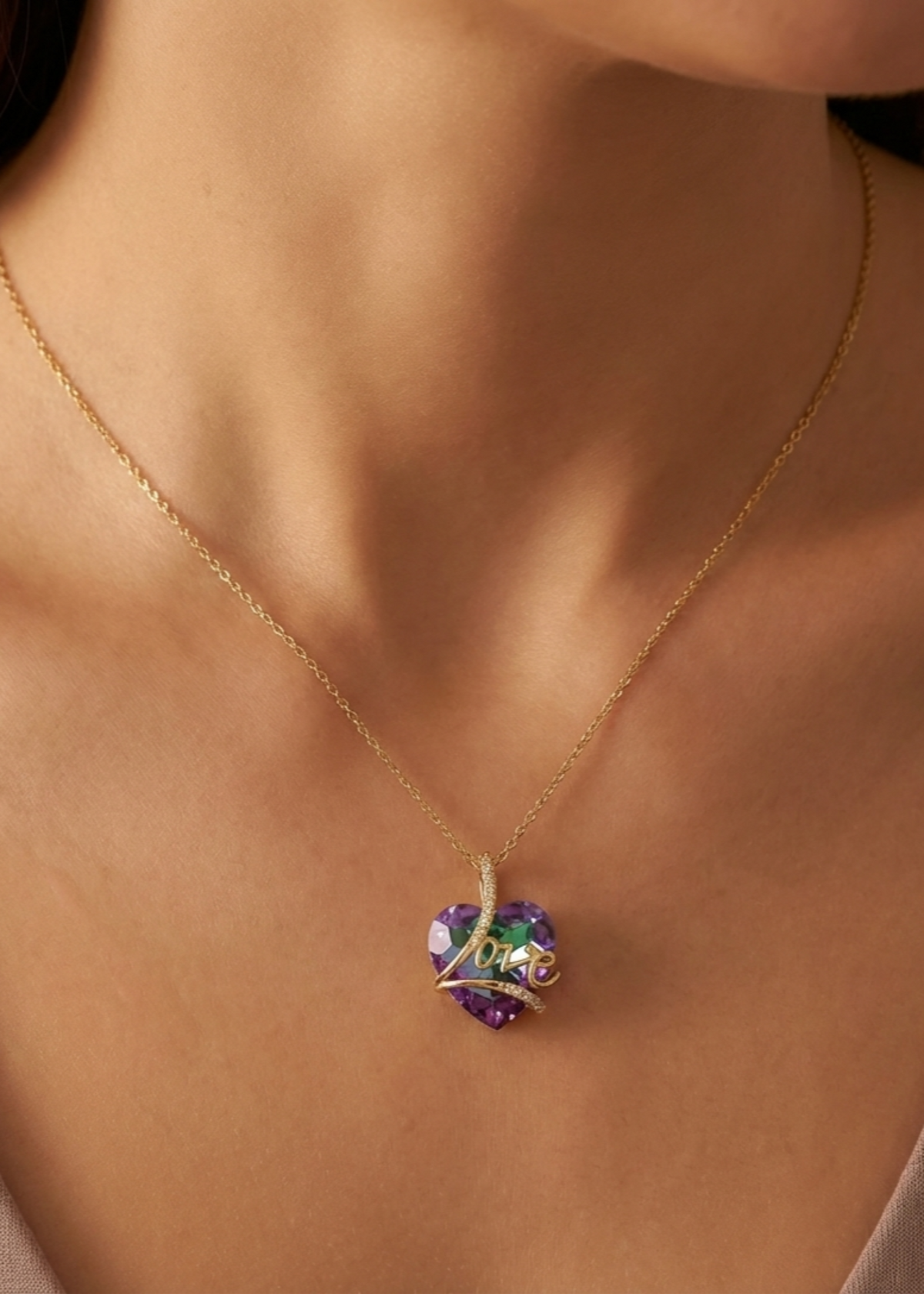 Cosmic Heart Locket by Zarosh Jewel