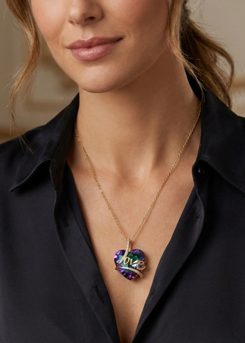 Shop the Cosmic Heart Locket from Zarosh Jewel