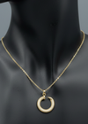 Crescent Pave Pendant by Zarosh Jewel