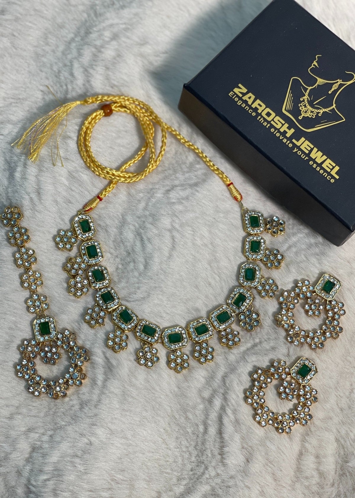 Shop the Dahlia Necklace Set from Zarosh Jewel