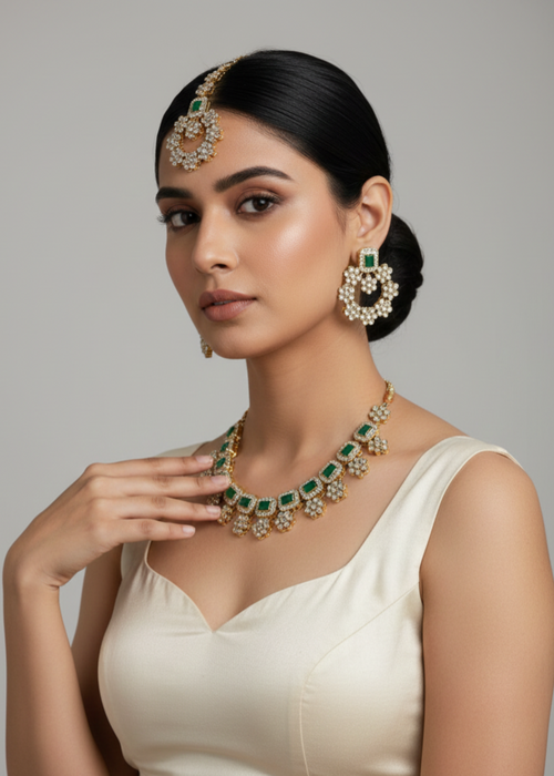 Shop the Dahlia Necklace Set from Zarosh Jewel