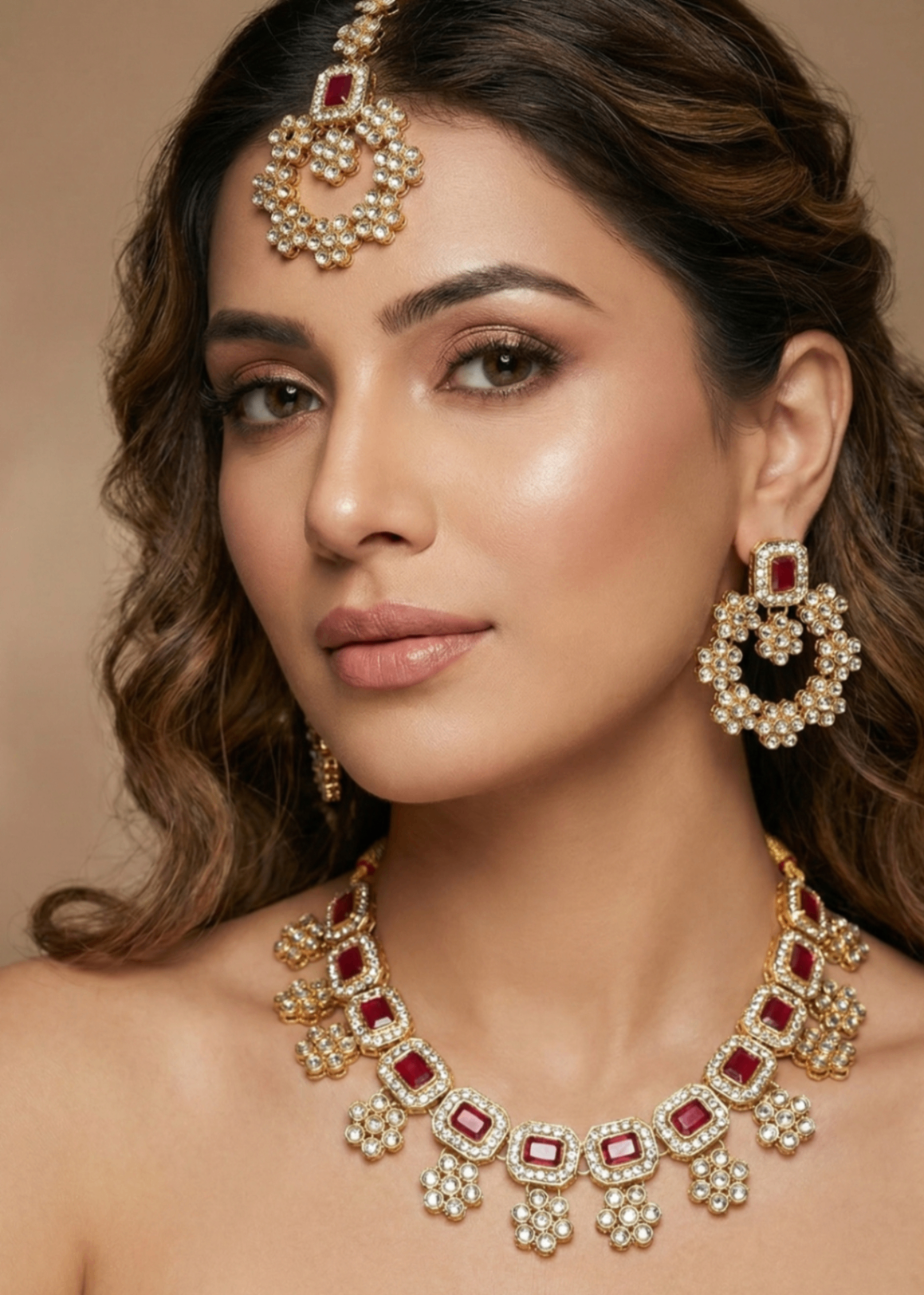 Shop the Dahlia Necklace Set from Zarosh Jewel