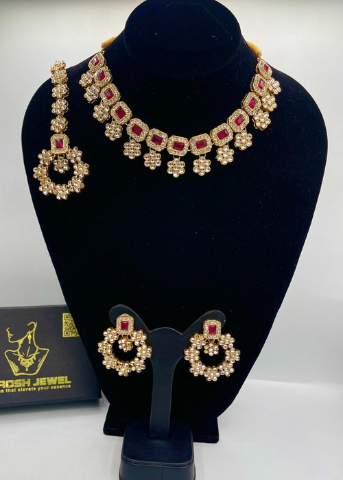 Shop the Dahlia Necklace Set from Zarosh Jewel