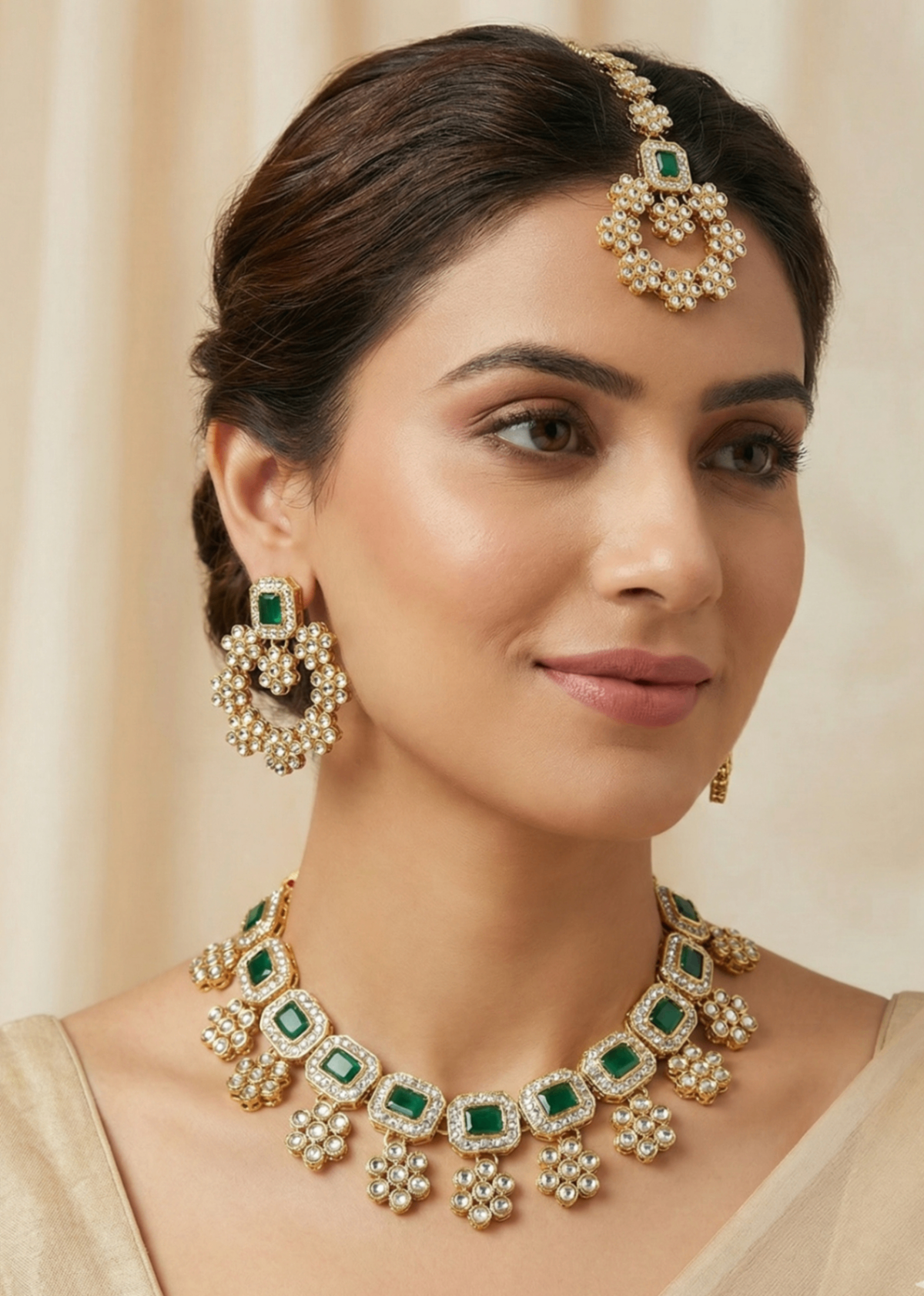 Shop the Dahlia Necklace Set from Zarosh Jewel