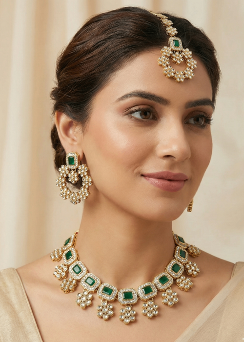 Shop the Dahlia Necklace Set from Zarosh Jewel