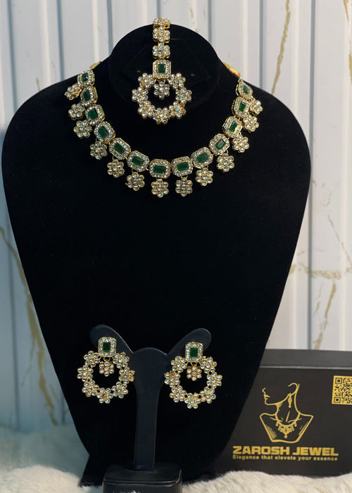 Shop the Dahlia Necklace Set from Zarosh Jewel