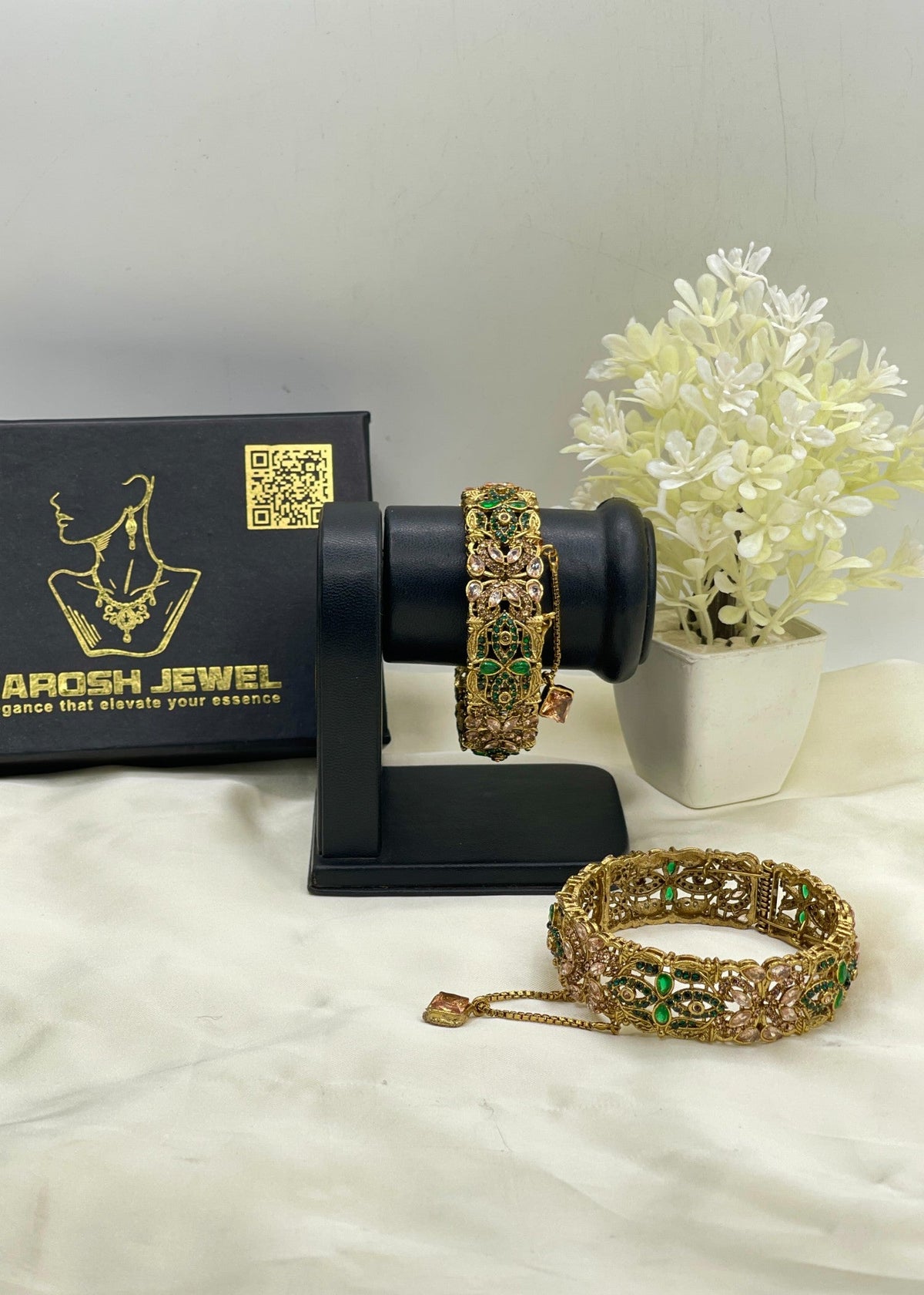 Shop the Daliya Adjustable Bangle from Zarosh Jewel