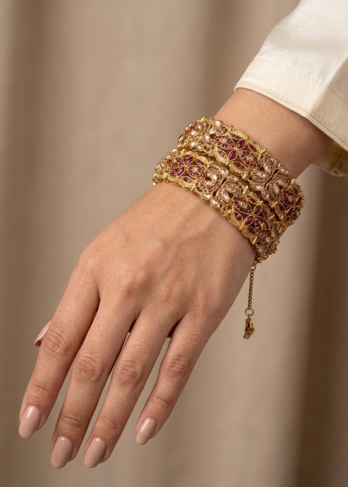 Shop the Daliya Adjustable Bangle from Zarosh Jewel