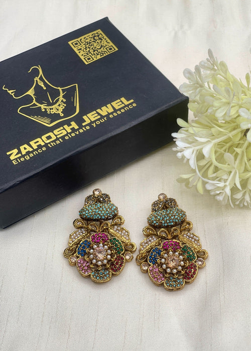 Shop the Dareen Heritage Statement Studs from Zarosh Jewel
