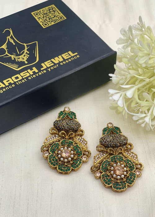 Shop the Dareen Heritage Statement Studs from Zarosh Jewel