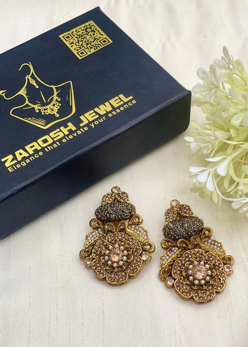 Shop the Dareen Heritage Statement Studs from Zarosh Jewel