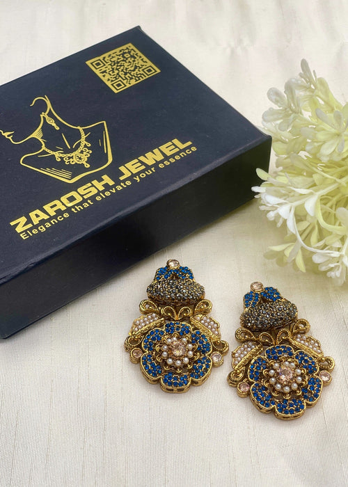 Shop the Dareen Heritage Statement Studs from Zarosh Jewel