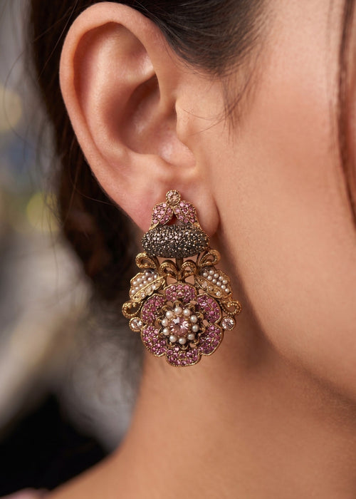 Shop the Dareen Heritage Statement Studs from Zarosh Jewel
