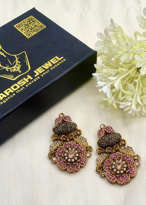 Shop the Dareen Heritage Statement Studs from Zarosh Jewel