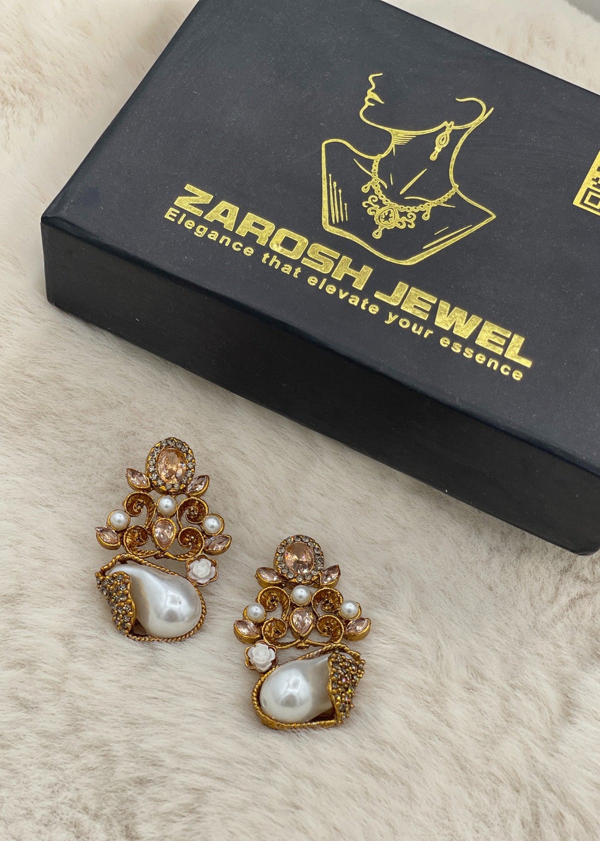 Shop the Dilkash Sahara Earrings from Zarosh Jewel
