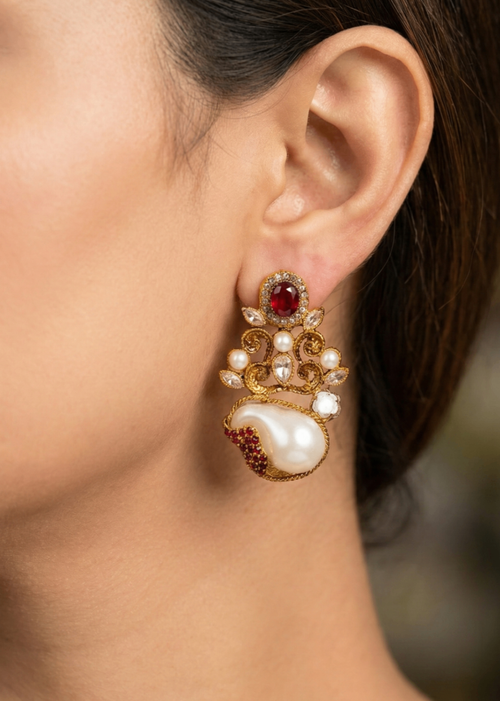 Shop the Dilkash Sahara Earrings from Zarosh Jewel