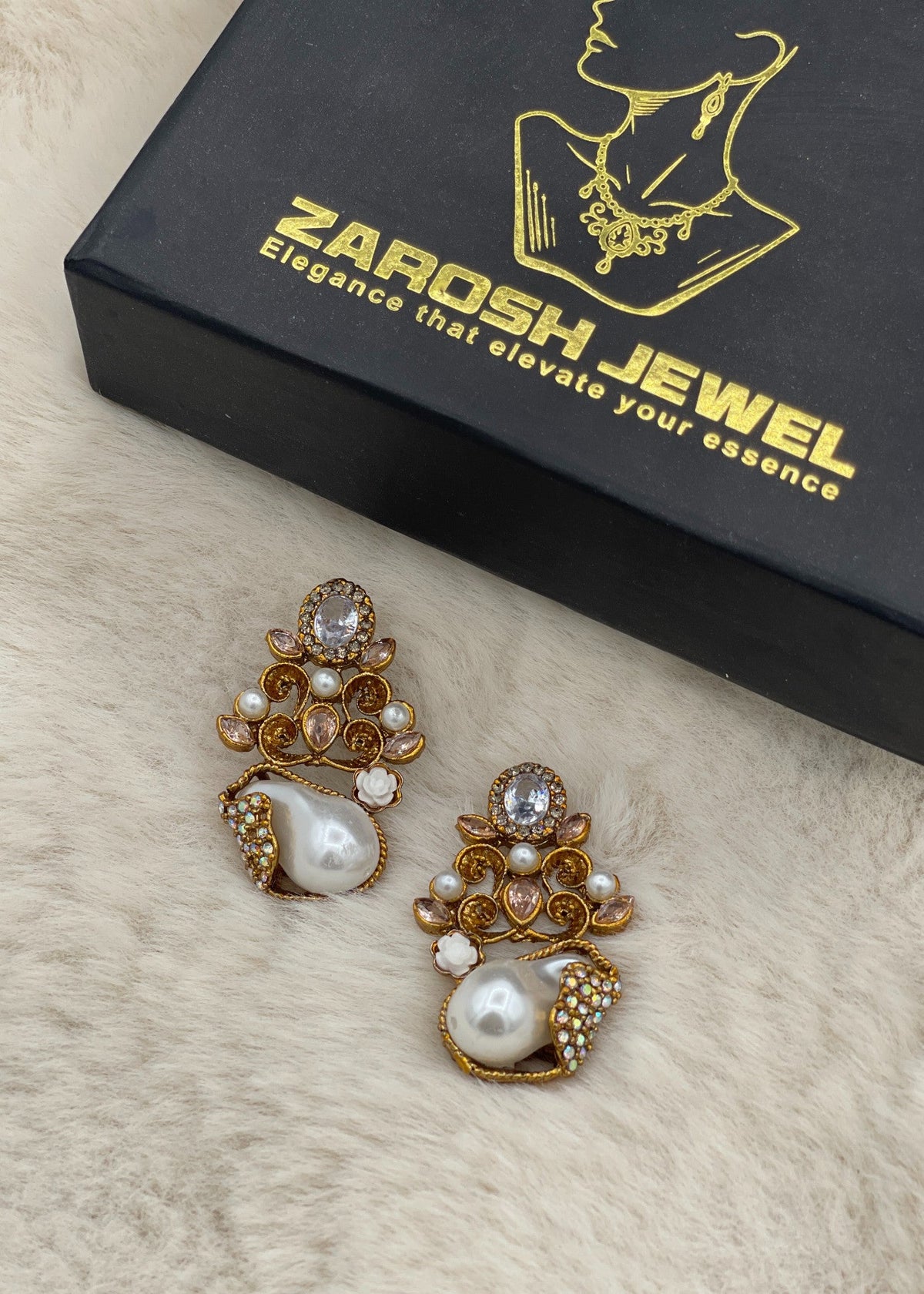 Shop the Dilkash Sahara Earrings from Zarosh Jewel
