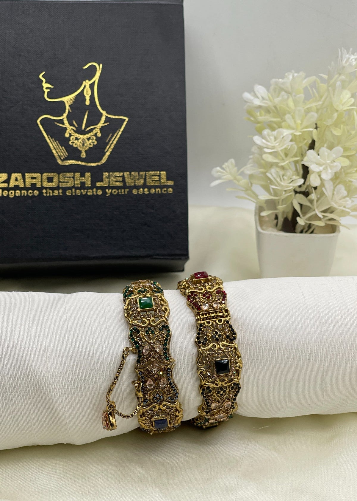 Shop the Dima Bangle Set from Zarosh Jewel