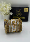 Diya Bangle Set by Zarosh Jewel