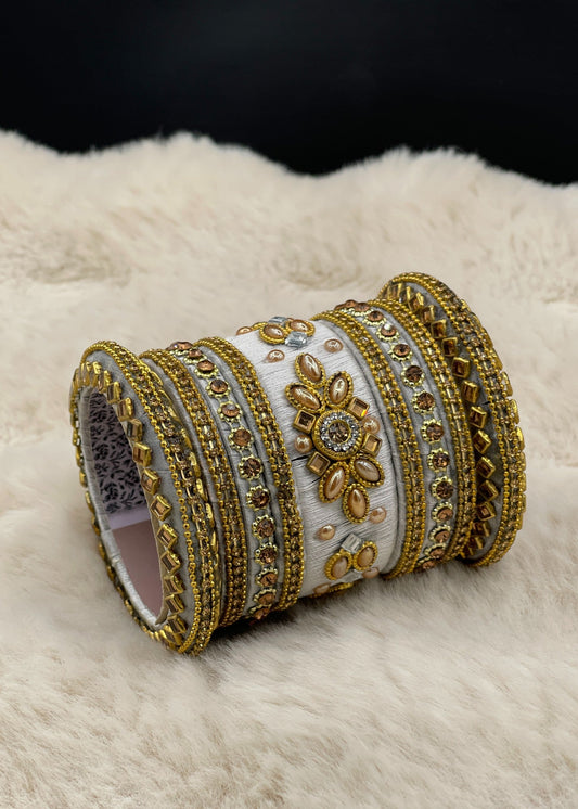 Shop the Diya Bangle Set from Zarosh Jewel
