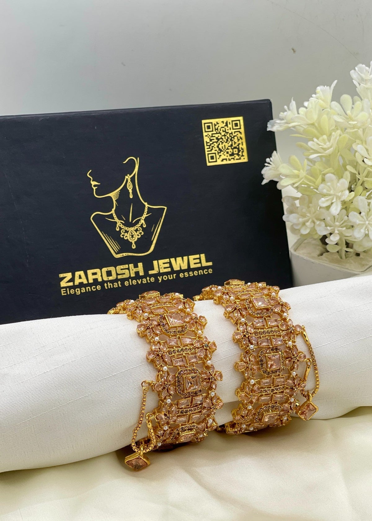 Shop the Dureya Luxury Bangle from Zarosh Jewel