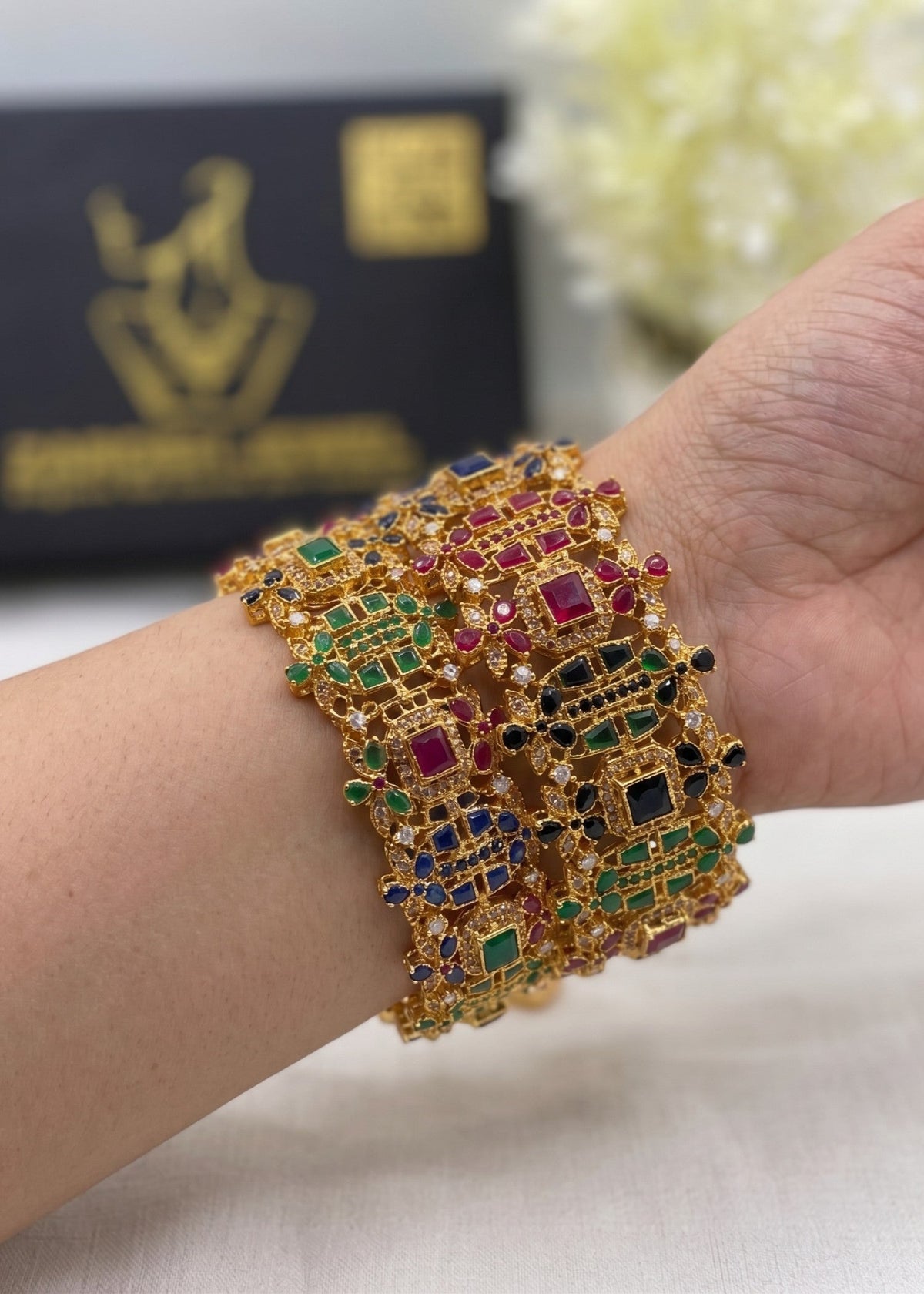 Shop the Dureya Luxury Bangle from Zarosh Jewel
