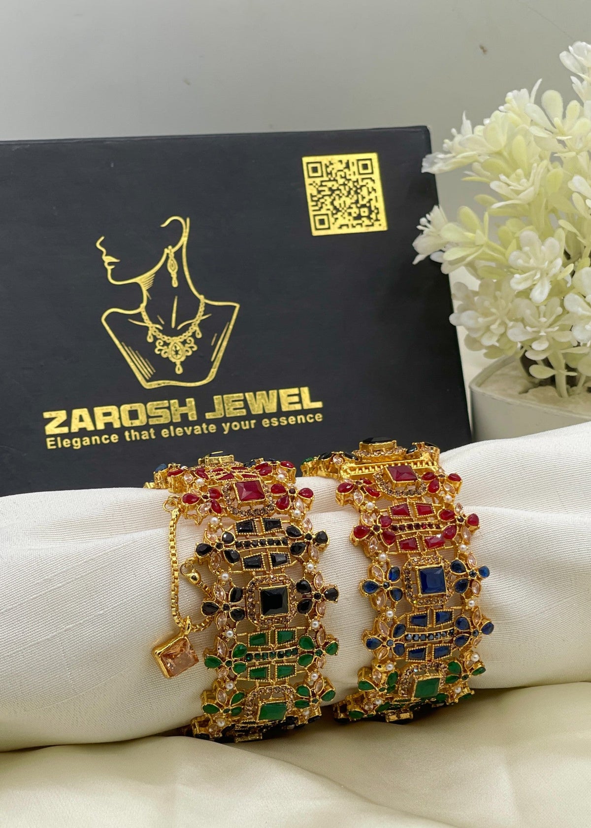 Shop the Dureya Luxury Bangle from Zarosh Jewel