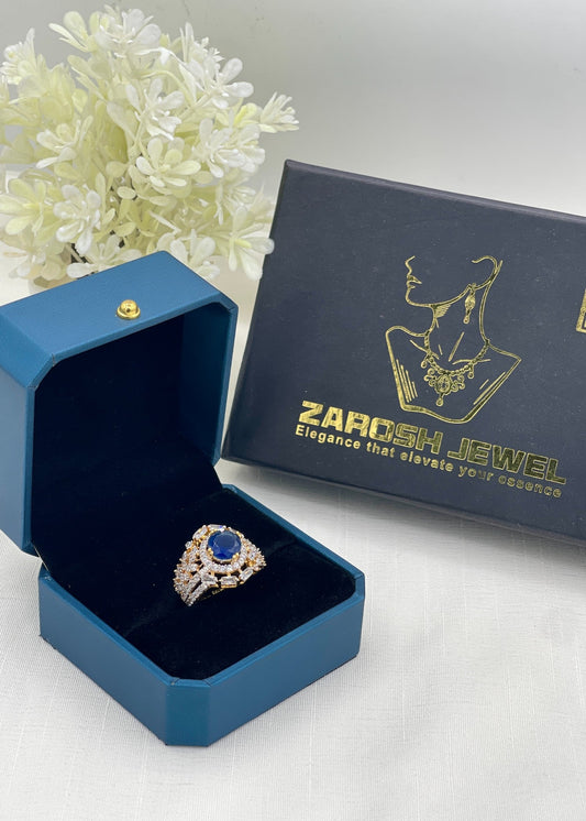Shop the Elani Gold Plated Ring from Zarosh Jewel