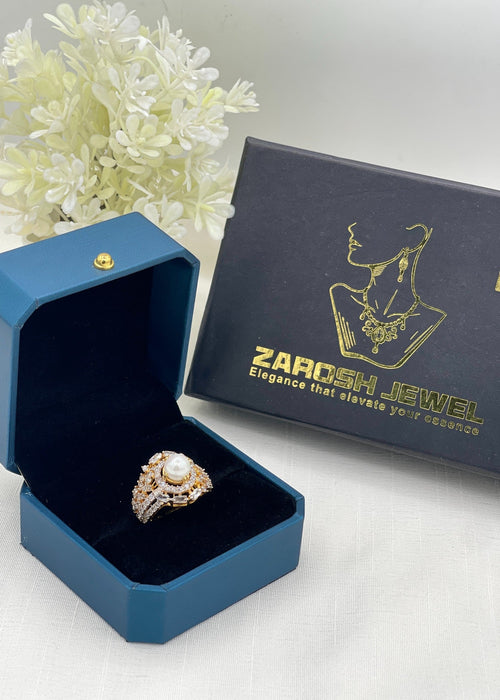Shop the Elani Gold Plated Ring from Zarosh Jewel