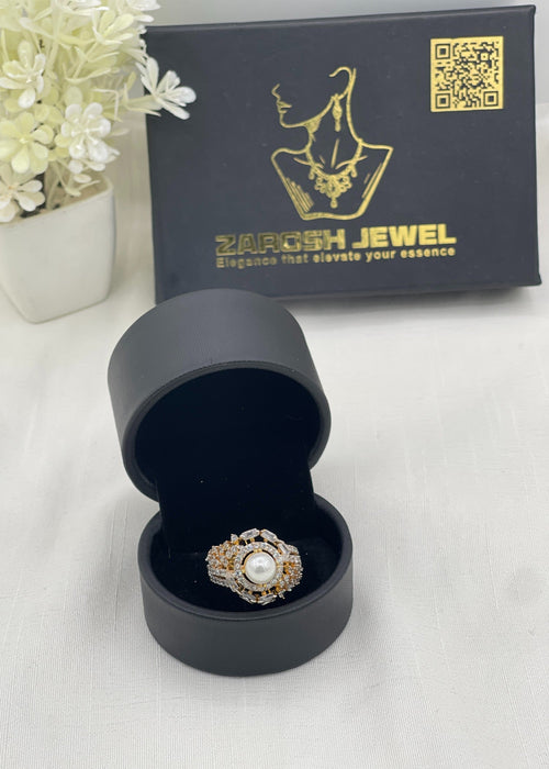 Shop the Elani Gold Plated Ring from Zarosh Jewel