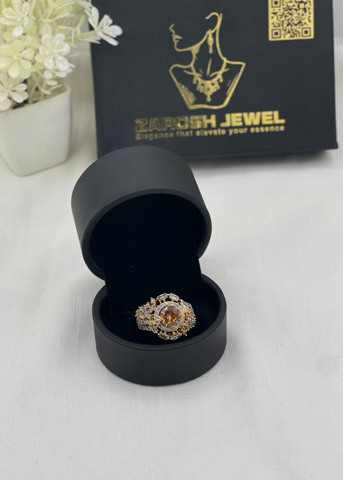 Shop the Elani Gold Plated Ring from Zarosh Jewel