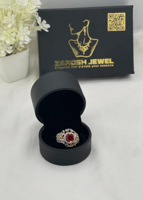 Shop the Elani Gold Plated Ring from Zarosh Jewel