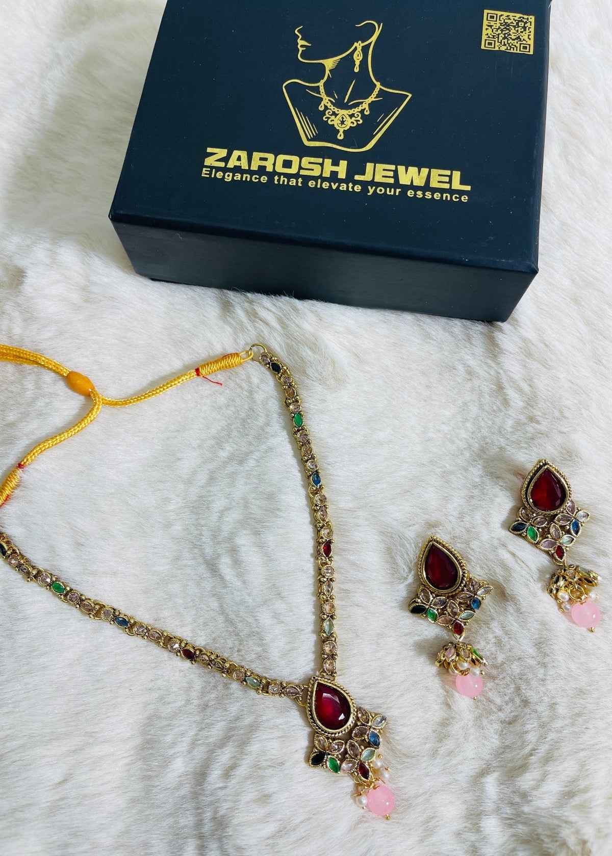 Shop the Elanora Bloom Necklace Set from Zarosh Jewel