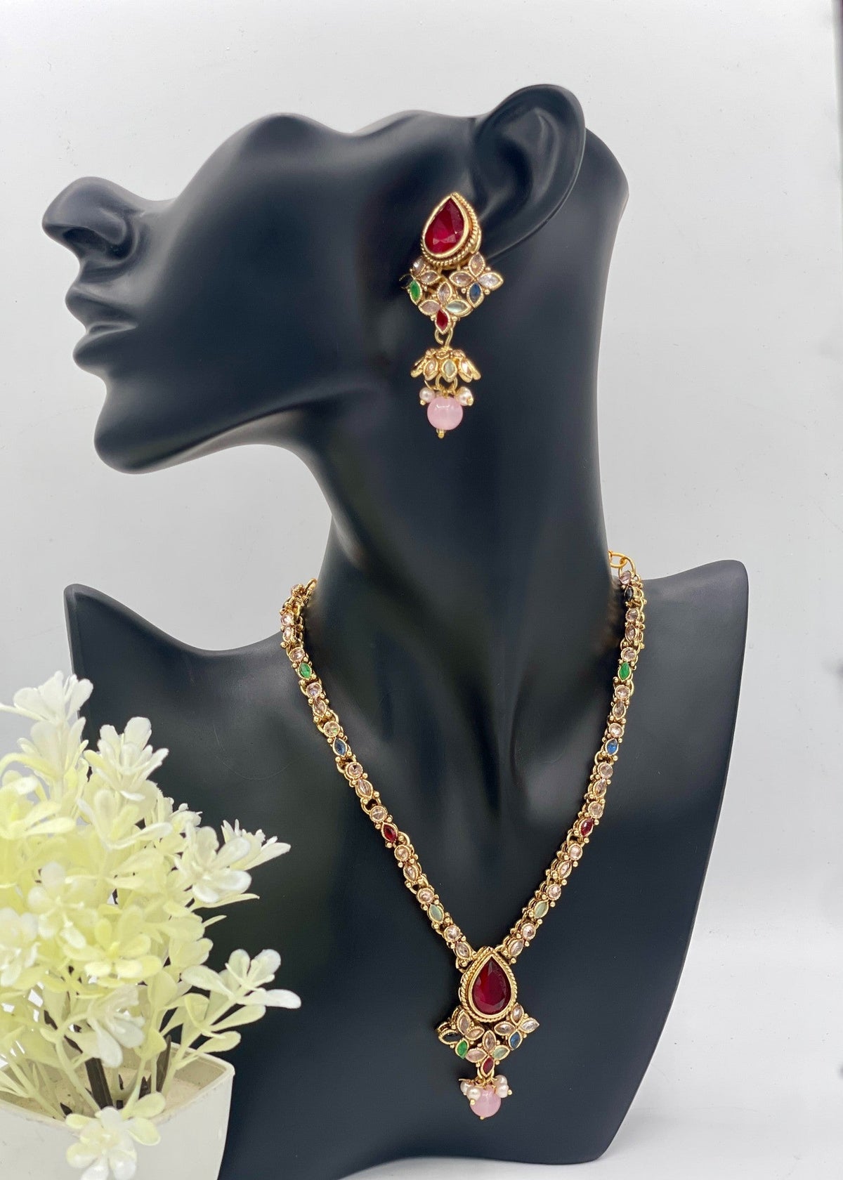 Shop the Elanora Bloom Necklace Set from Zarosh Jewel