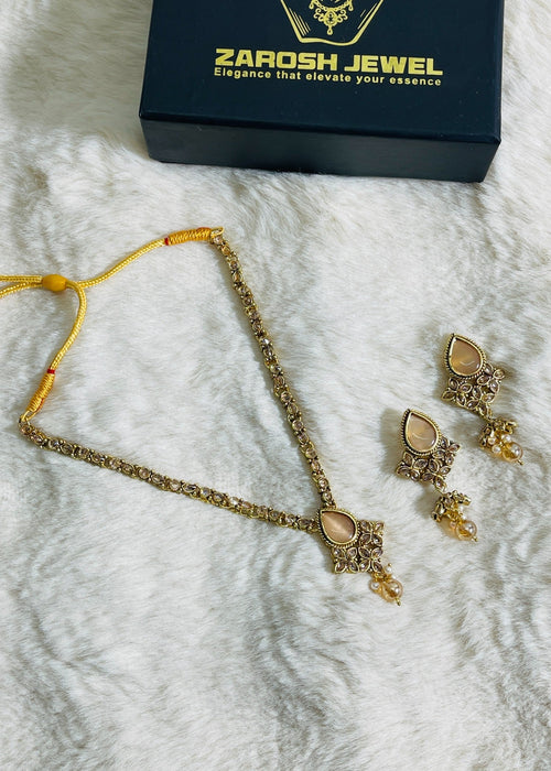 Elanora Bloom Necklace Set by Zarosh Jewel