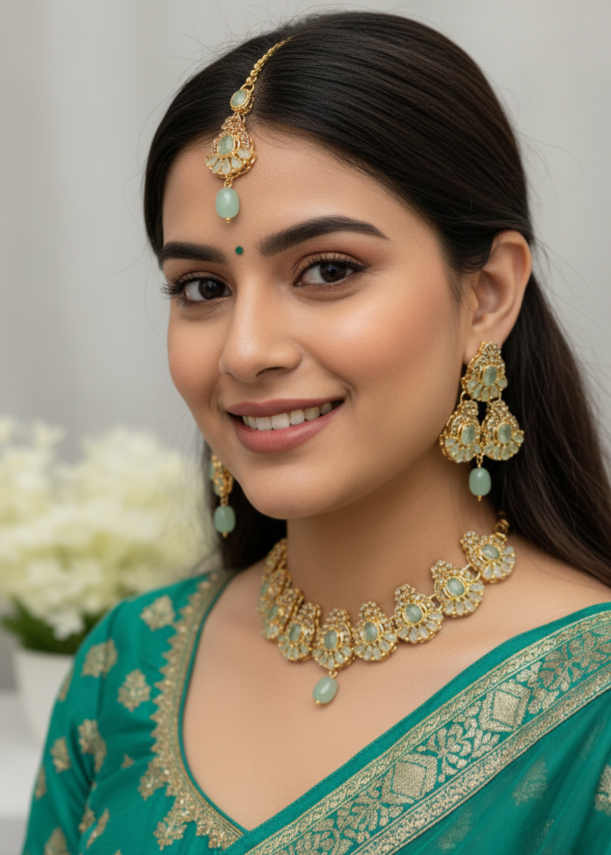 Shop the Elowen Radiance Necklace Set from Zarosh Jewel